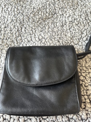 Tula black leather shoulder - black,
