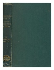 ROYAL SOCIETY (GREAT BRITAIN) International catalogue of scientific literature 4