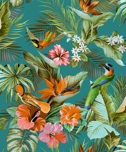 Rasch paradise birds textured - rasch,