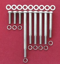 FORD 302 - ENGINE REBUILD SET OF 8 X STAINLESS STEEL HEX HEAD BOLT KITS
