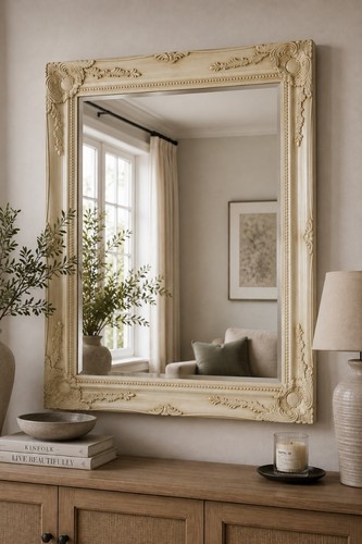 Large mirror antique - mirror,