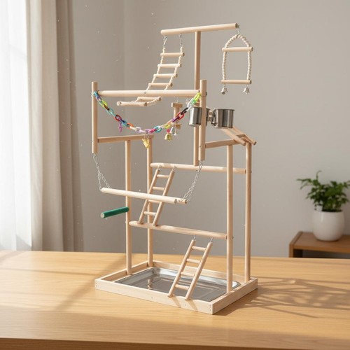Parrot play gym climbing - parrot,