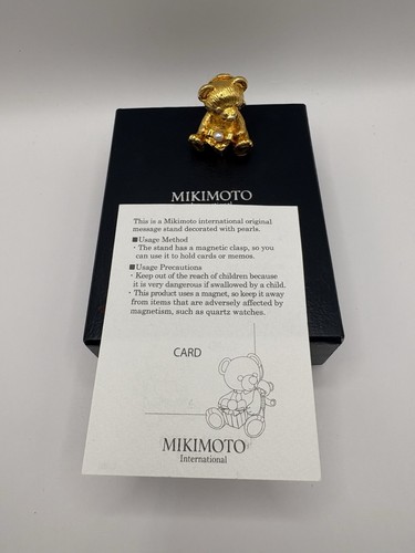 Mikimoto teddy bear - , message
