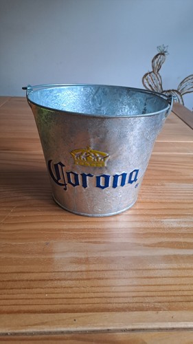 Corona galvanized ice bucket - galvanized,