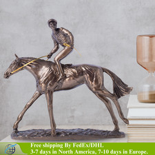 Jockey and Horse Resin