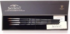 Winsor & Newton Series 7 Kolinsky Sable Watercolour Brushes Gift Box Set of 4