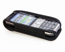 caseroxx Leather-Case with belt clip for Nokia C5-00 C 5 in black made of genuin