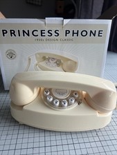 Wild And Wolf Princess Phone 1950’s Retro Design.. Push Button Land Line