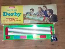 Vintage 1960s Merit Electric Derby Horse Racing Game Tested Working