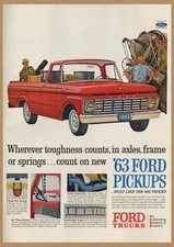Ford Pickups Retro Mini Poster