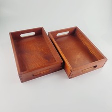 Wooden Serving Trays, set of