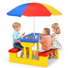 Kid Picnic Table & Bench Set