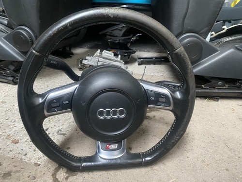 Audi steering wheel flat - steering,