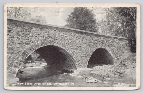 New stone arch bridge - new,