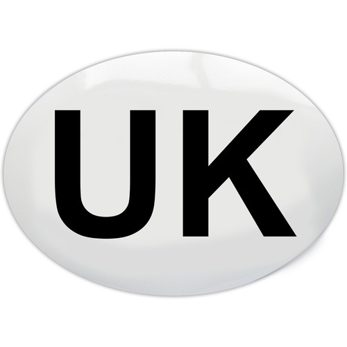 Sticker oval european eu - uk,