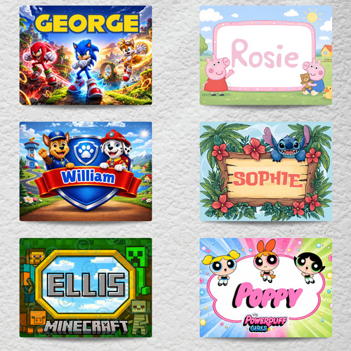 Kids room name plaque boys - kids,