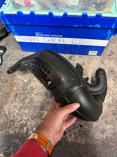 Yamaha 125 exhaust front - dt,