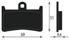 FRONT BRAKE PADS 4XVW004500