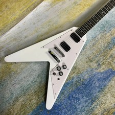 White Flying V Style Guitar - Gib - Rosewood fretboard - Mahogany Body