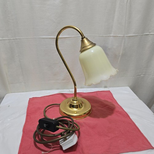 Vintage brass swan neck - brass,