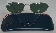 B&L Ray-Ban USA W1958 Fugitive Vintage 1990's Sunglasses G15 Glass Lens Gold 