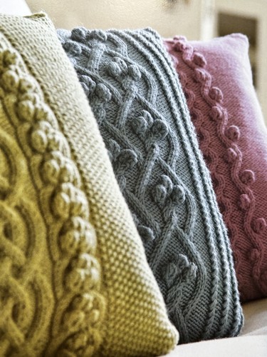 Gorgeous cable knit cushion - gorgeous,