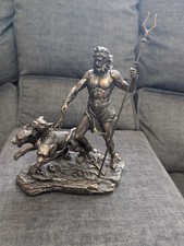 Hades Lord of the Underworld Pluto Greek Statue Dead Bronze Finish BNIB