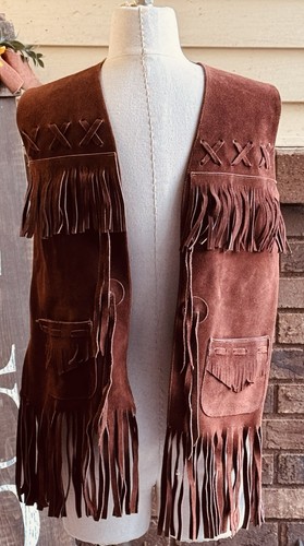 Vintage brown suede - brown,