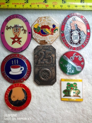 Vintage enamel motorcycle - 8,