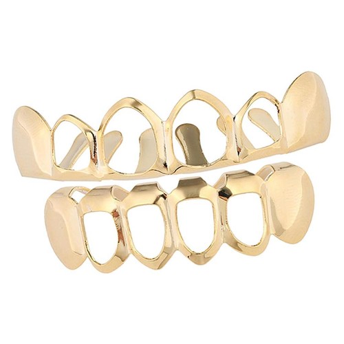 18k grills fang top bottom - grills,