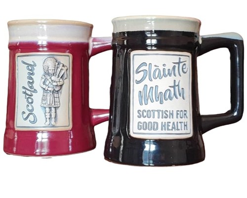 Stoneware beer mug scotland - beer,