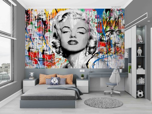 Graffiti marilyn monroe - 3d,