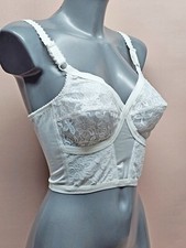 Longline Bra 46D White Wire