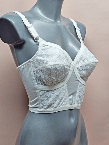 Longline bra 46d - longline, white