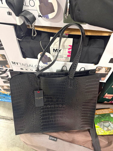Ted baker black croc embossed - black,