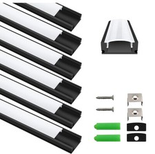 6 Pack LED Aluminium Channel
