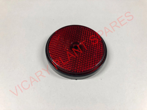 Red reflector jcb part - red,