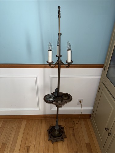 Antique floor lamp ashtray - antique,