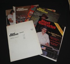 6 Issues Vintage Pedal Steel Guitarist Magazine 1979-1981 Guitar ~ Some Rough