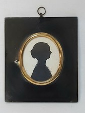 19th Century Framed Silhouette Portrait of a Lady
