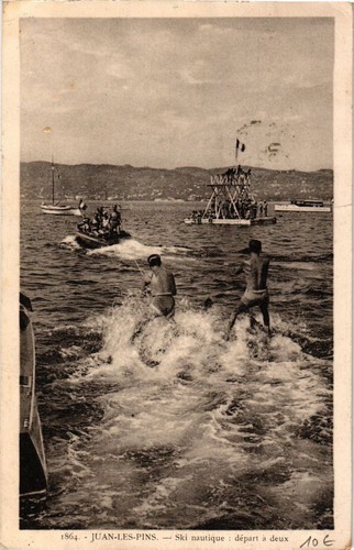 Old postcard juan les pins - old, juan-les-pins