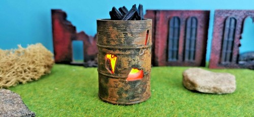 Burning barrel drum with led - drum,