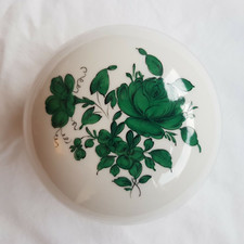 Augarten Wien porcelain trinket box floral Austria Vienna hand painted vintage
