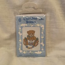 Cherished Teddy Cross Stitch Kit A Cherished Baby 14 ct 3 X 3 1/2 Inch