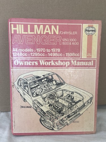 Haynes manual hillman avenger - hillman,