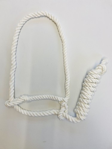 White rope halter bundle - white,