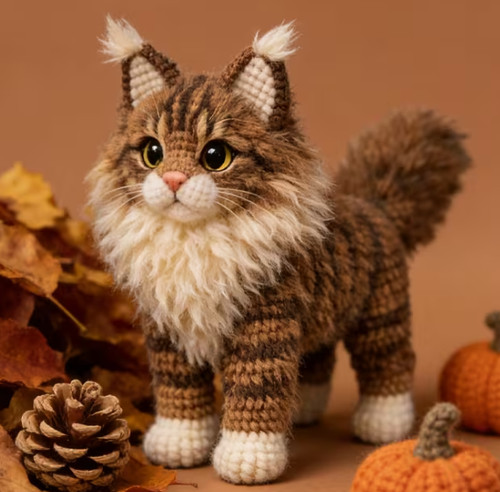 Maine coon crochet - maine,