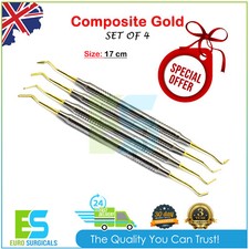 Dental Composite Filling Instruments Gold Restorative Titanium Coated Instrument