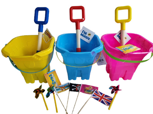Bucket 20cm wooden - , spade
