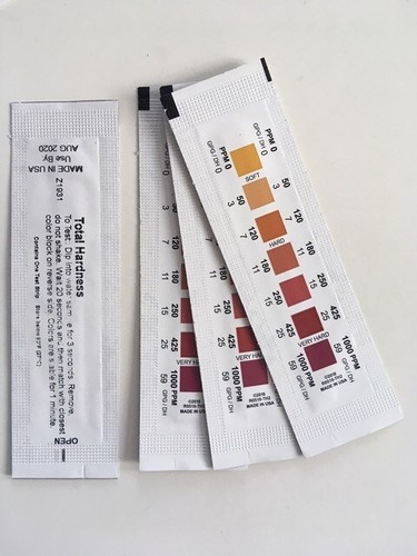 Water hardness test strips - water,